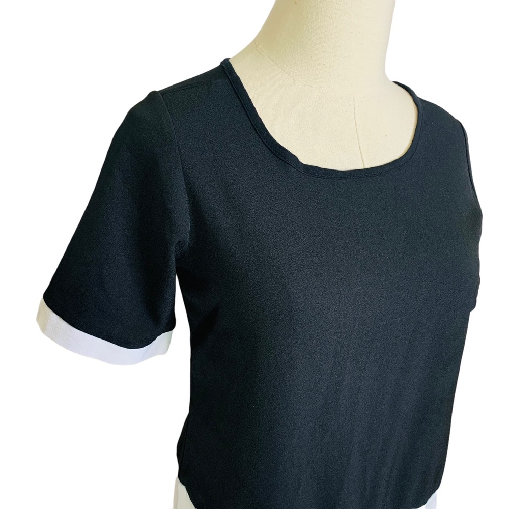 Zara Collection Color-Block Tunic Top Large 3406 - image 2